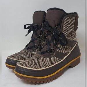 Sorel Women's Tivoli II Winter Snow Boots Herringbone Tweed NL2185-231 sz 7 US .